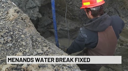 Water main break in Menands repaired