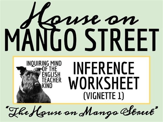 The House on Mango Street Vignette 1 Inference Worksheet and Answer Key | Teaching Resources
