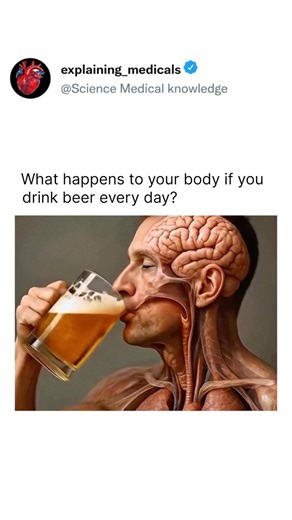 What happens to your body if you drink beer 🍺 every day #trending #viral #shortvideo #youtubeshort