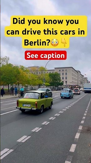 Trabi Safari Berlin 🇩🇪 | Drive East Germany’s Iconic Car Around the City! 🚗✨ #shorts #history