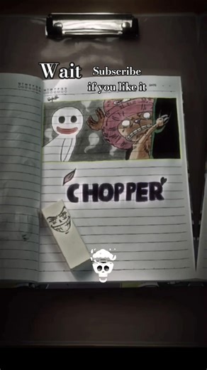 Draw Chopper scared of gost #drawing #animedrawing #anime #onepiece