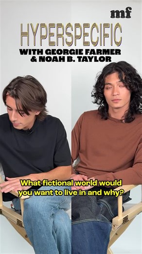 Amazing choices my guys 🫰 Besties Georgie Farmer and Noah B. Taylor (who play rivals in @wednesdaynetflix) did Hyperspecific. Read the whole questionnaire at the 🔗 #Wednesday #wednesdaynetflix #nevermore #nevermoreacademy #cowboybebop #fantasy #georgiefarmer #noahbtaylor #interview | mixed feelings