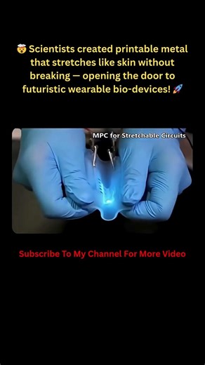 Metal That Stretches Like Human Skin! 🤯🧬 #futuretech#youtubeshorts#innovation #smarttechnology