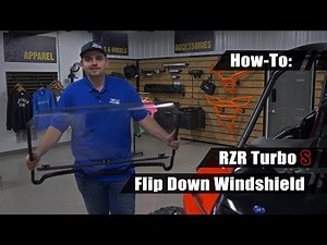 How To Install Flip Down Windshield | Polaris RZR Turbo S | SuperATV