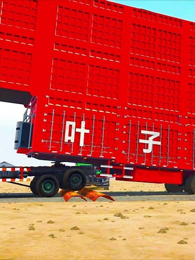 Spintires Mudrunner Truck vs Extreme Broken Road with Speed Bumps Gameplay EP209| #mudrunner