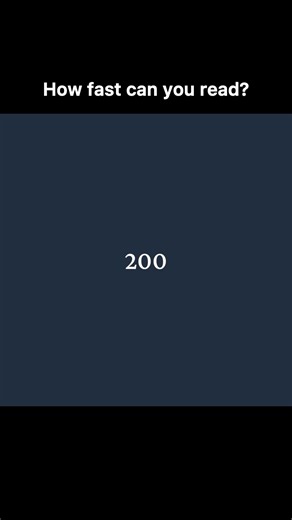 Test your reading speed #science #reading #braintraining