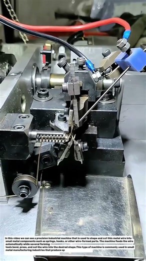 Amazing Wire Forming Machine Process | Small Metal Spring Manufacturing Technology.