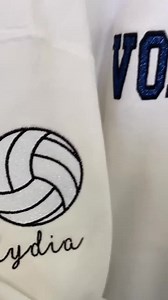 Personalized Embroidered Volleyball Mom Sweatshirt | Custom Team Crewneck | Volleyball Shirt | With Kids Name on Sleeve | Volleyball Mom - Etsy