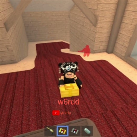 Then my head hit the wall.. // mm2 aim trainer // #roblox #mm2 #shorts