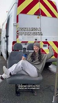 INSTALLING A CAPTAIN SEAT IN A FORD TRANSIT #vanbuild #vanconversion