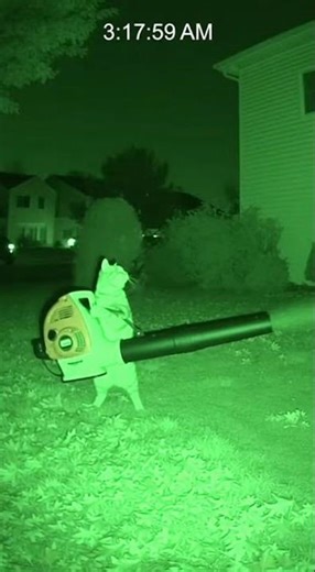 Cat Leaf Blows Neighbor's Window at 3AM!