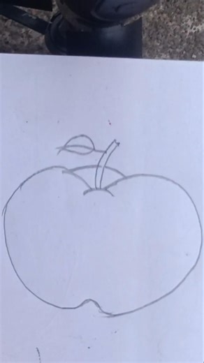 Easy Apple Drawing 🍎 | Step by Step for Beginners | Simple & Beautiful Art