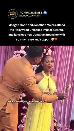 Jonathan Majors treats her with so much care and support 🥹❤️