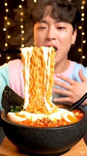 He Tried the CHEESY VOLCANO RAMEN Challenge… and Instantly Regretted It! 🌶🔥🍜