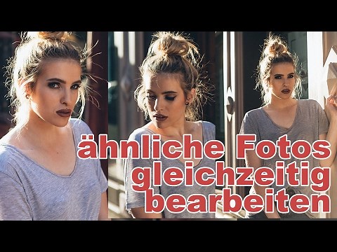 PHOTOSHOP: mehrere Fotos zusammen bearbeiten #30