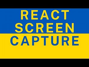 React Screen Capture