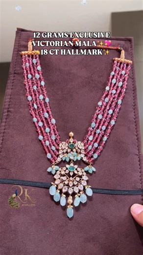 ✨R K JEWELLERS✨ | 👑✨ A Touch of Victorian Royalty in 12 Grams! ✨💖 Presenting our Exclusive Victorian Mala, crafted with breathtaking detailing and adorned... | Instagram