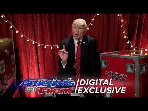 Singing Trump Addresses the AGT Nation - America's Got Talent 2017