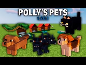 POLLY'S PETS | (FORGE 1.20.1) | NOVOS ANIMAIS DE ESTIMAÇÃO, CACHORROS, GATOS E MUITO MAIS!!!