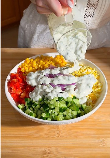 Creamy Crunchy Cucumber Corn Salad Recipe
