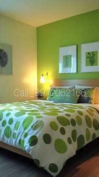 green colour combination with bedroom ✅ #asianpaints #colour #wall #interior