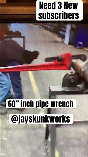 60 Inch Pipe Wrench #diy #pipeline #pipewrench #machiningtips