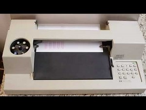 HP 7475A Plotter Going Through Its Self Demo