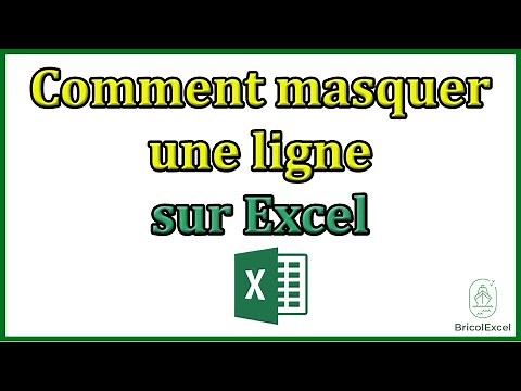 Comment masquer une ligne sur Excel
