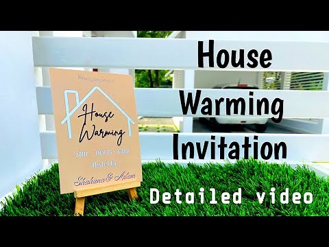 How to make House warming invitation | House warming save the Date | House warming cards tutorial |