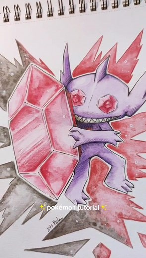 Cómo dibujar a Sableye de Pokémon - Tutorial de dibujo