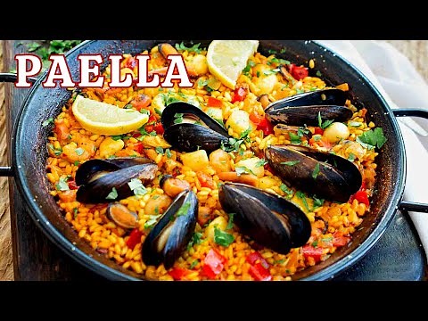🥘 PAELLA cu fructe de mare - rețeta originală spaniolă cu orez și șofran