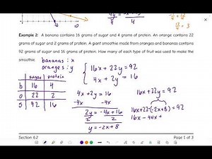 MATH 082 Section 6.2 Applications of Linear Systems Part 1