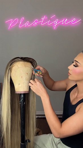 How I put on my wig as a drag performer ✨ #dragqueen #transformation #plastique | Plastique Tiara