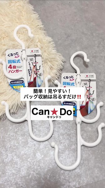 100均でできる❗️簡単見やすい‼️バッグ収納術👜