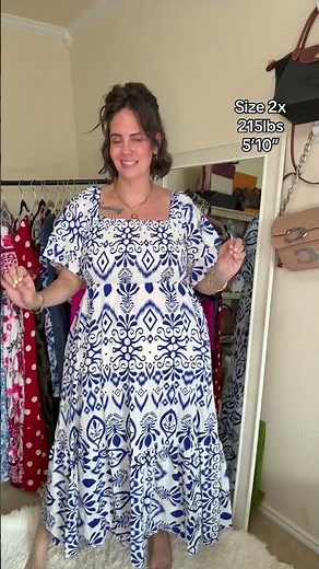 This plus size boho maxi dress is true to size! #bohodress #maxidress #plussizedress #dresstryon
