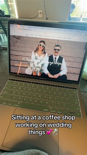 Really enjoying my quiet time at local coffee shops & planning wedding things 💕💍 #bride #bridesoftiktok #2026bride #wedding