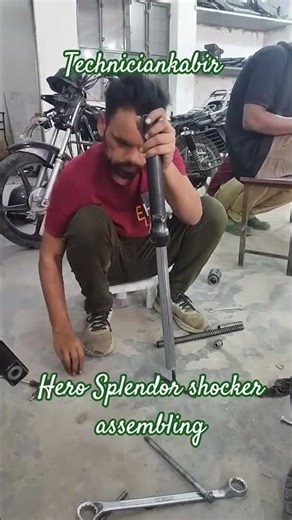 Hero Splendor shocker assembling techniciankabir