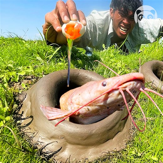 Unique fishing using duck eggs | Crafty Panda