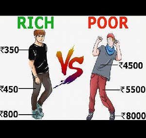 गरीब VS अमीर| 5 MAIN DIFFERENCE BETWEEN RICH AND POOR | THIS WILL CHANGE YOUR LIFE COMPLETELY Hello dosto kya aap jaante hai ameer aur gareeb ke beech me 5 main difference ye hai 1) Ameer pehle assets bnaate hai aur baad me apne liye confort ki cheeze khareedte hai lekin gareeb mindset waale log pehle apne liye saari comfort ki cheeeze khareedte hai aur phir unke paas paise hi nhi bachte 2) Ameer mentality waale log pehle paise bachaate hai phir baaki kharch karte hai lekin gareeb mentality wale