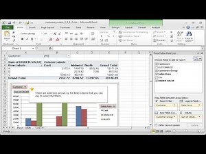 Excel pivot filters: Modifying and filtering PivotCharts