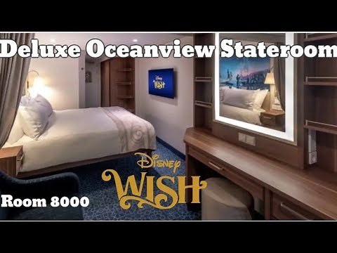 DISNEY WISH Deluxe Oceanview Stateroom Tour