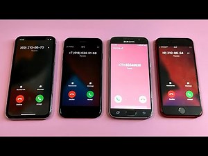 iPhone 10 vs iPhone 7 vs Samsung Galaxy S7 vs iPhone 8 Incoming call & outgoing call