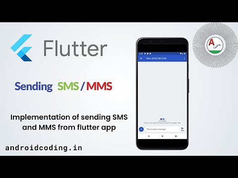Flutter : Send sms in flutter app| Integrate sms | Added Subtitles | flutter coding