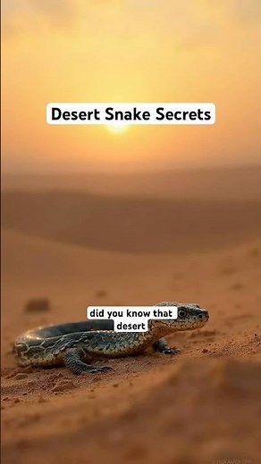 Survival of Desert Snakes: