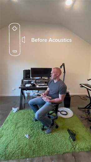 Before & After — drumsticks edition. No clap. No talking. Just our installer James bouncing drumsticks together — and you can immediately hear the difference. The “before” exposes uncontrolled reflections and ringing. The “after” shows what happens when bass traps, clouds, and placement are designed correctly — tight response, reduced decay, and a controlled, accurate room. This is real-world proof that proper acoustic treatment isn’t subtle — it’s obvious. If you want results like this, it star