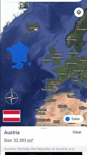 France vs Austria 🇫🇷🇦🇹 | Map Comparison | Size, Population & Geography Explained