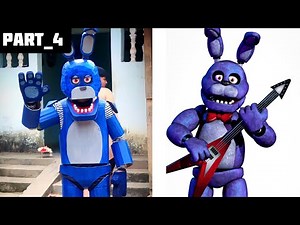 How To Make Bonnie Full Costume With Cardboard [ FNAF COSPLAY ] PART_4