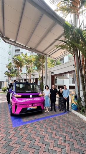 Sun Xueling 孙雪玲 on Instagram: "The Punggol AV shuttle service is gearing up for community rides in January 2026 and Public rides 2-3 months after. Signages are being put up at the pick-up drop-off points and boarding areas are demarcated in bright purple to ensure commuter convenience and safety. We have had to adjust some lane markings in crowded places like Oasis Terraces to strengthen safety for commuters. We thank everyone for your patience and support."