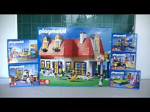 Playmobil unboxing : Modern house (2000) - 3964, 3965, 3966, 3967, 3968, 3969