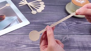Yaomiao 200 Pcs Wooden Coffee Stir Sticks 6 Inch Disposable Coffee Stirrers DIY Wood Beverage Stir Sticks Round End Coffee Stirs for Coffee Milk Cocktail Tea